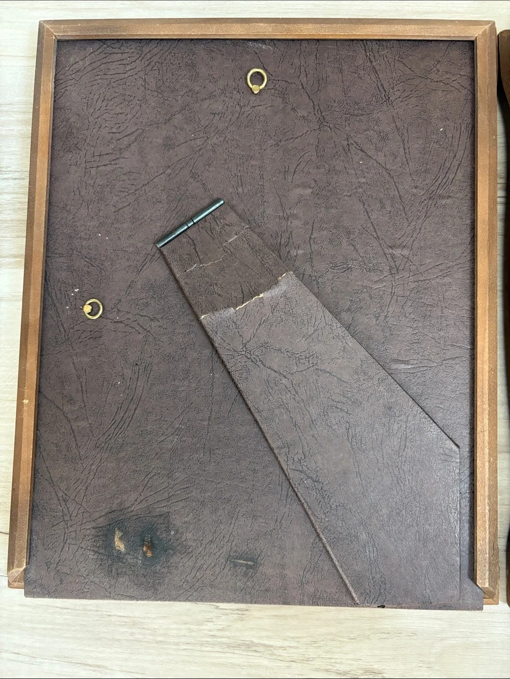 Set of VTG mid century Brown Wood Picture Frames